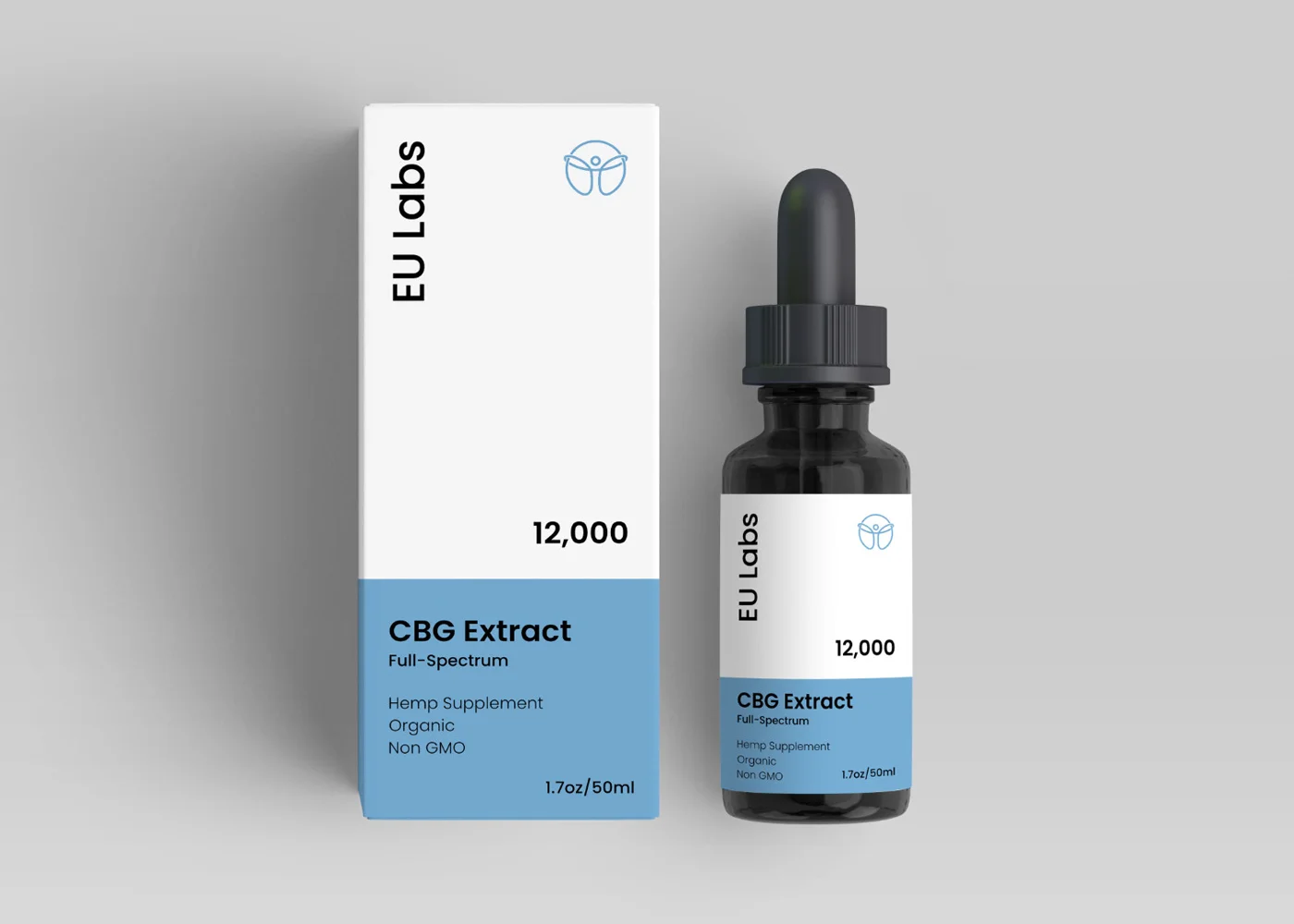 Full-spectrum 12000mg CBG cannabigerol oil, 50ml bottle with carton — CBD Oil Canberra